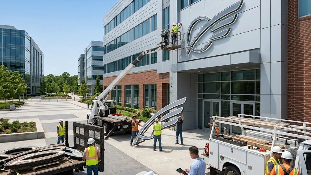 How Do Commercial Signage Services Streamline the Corporate Rebranding and Rollout Process